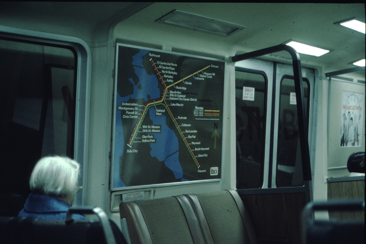 BART Map, 1978